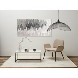 Панно декоративное с ручной росписью By Feel, 140х70 см, черно-белое