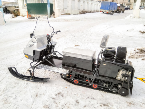 Мотобуксировщик РАЗГУЛЯЙ-15 Стандарт с лыжным модулем