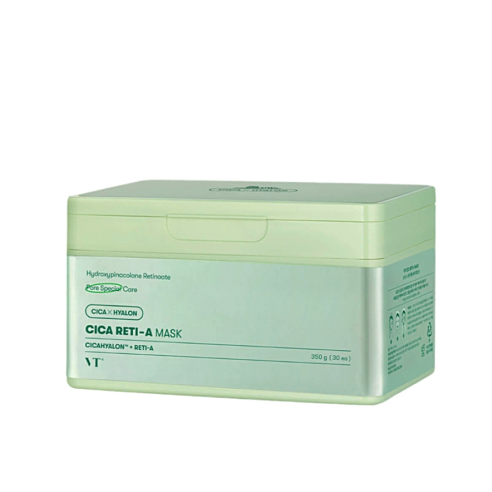 Набор тканевых масок с ретинолом и центеллой VT COSMETICS Cica Reti-A Mask (30шт)