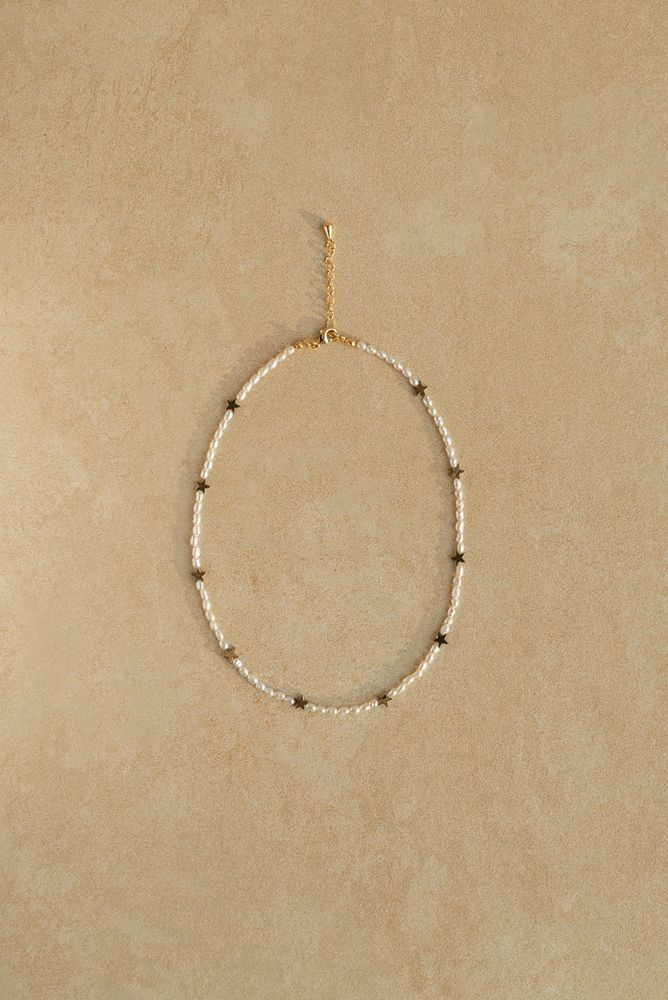 Чокер из жемчуга с вставками звезды Love Stars / Eza Jewelry