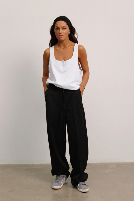 Брюки широкого кроя