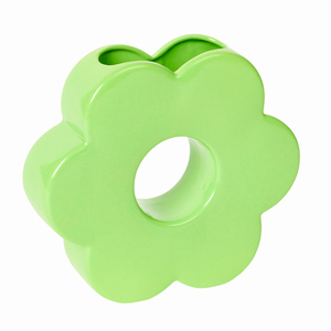 Ваза для цветов daisy, 20 см, зеленая