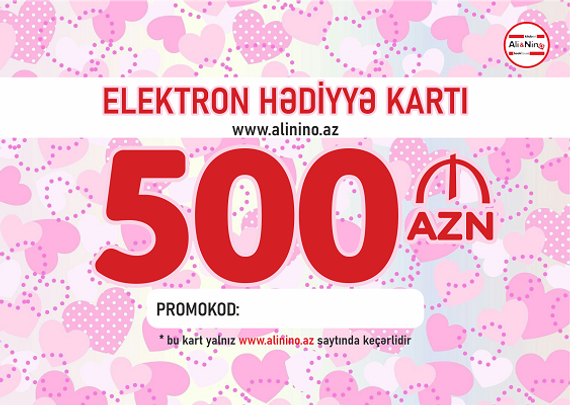 Elektron hədiyyə kartı  500 AZN
