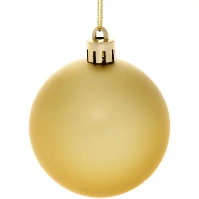 Новогодние шары 6 см (набор 24 шт) «Микс фактур», золото