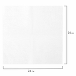 Салфетки бумажные 100 штук, 24×24 см, LAIMA, белые, 100% целлюлоза, 5 упаковок в комплекте.