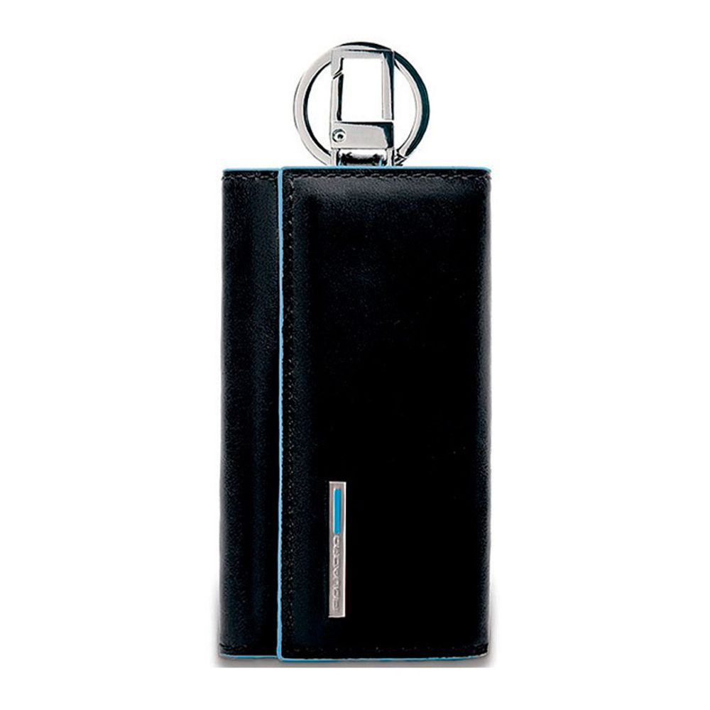 Ключница Piquadro Blue Square черная из кожи (PC1397B2/N)