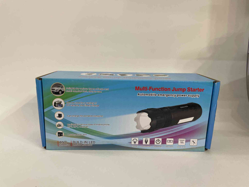 Универсальное пускозарядное устройство, фонарик, 99800 мАч, 12 вольт.