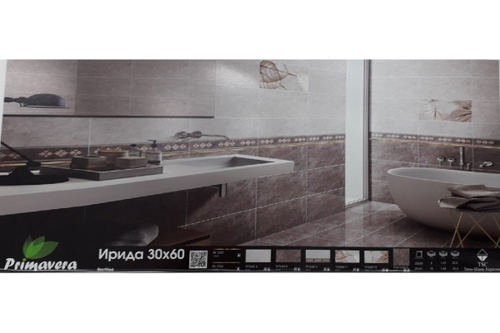 Плитка настенная Ирида Декор 30*60см св.серый 1,44м2(TP3688H)