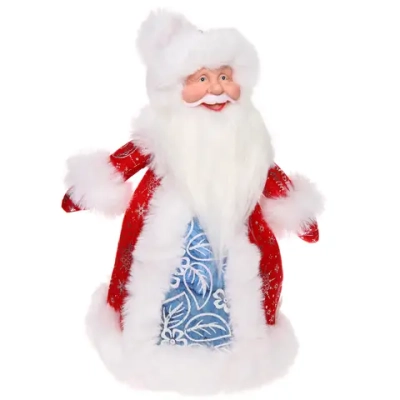 Дед Мороз для подарков и конфет «Кому подарки?» 30 см (красная шубка)