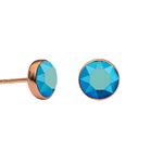 Серьги пусеты Fiore Luna Crystal Metalic Blue SWE297 CMB RG