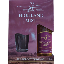 Виски Highland Mist Blend 0,5 л. В подарочной упаковке с бокалом