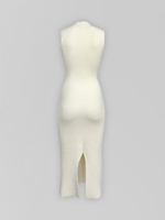 Платье вязаное без рукавов с металлической вставкой и болеро в комплекте