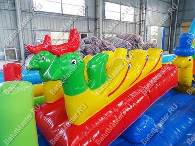 Коммерческий надувной батут "Сказочный мир" 15*7*4 м