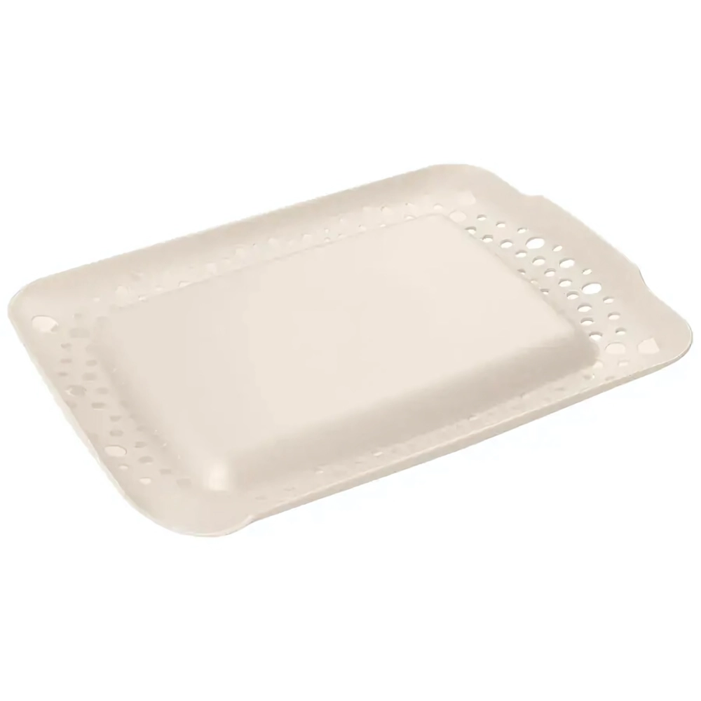 ДОСКА РАЗДЕЛОЧНАЯ УНИВЕРСАЛЬНАЯ 3-в-1 (СУШИЛКА, ПОДДОН) 350х30 ММ бежевый