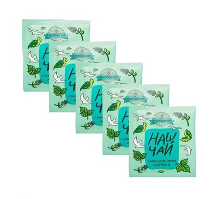 Д/кружки Наш чай с Бахчисарайской мятой 5 шт., ТМ ТРАВЫ ГОРНОГО КРЫМА