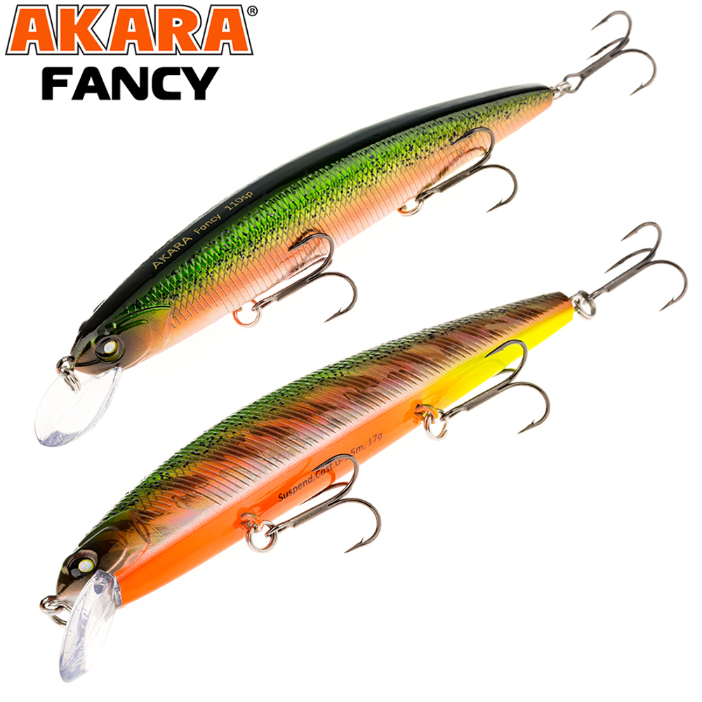 Воблер Akara Fancy 110SP 17 гр. (3/5 oz 4,3 in) A208