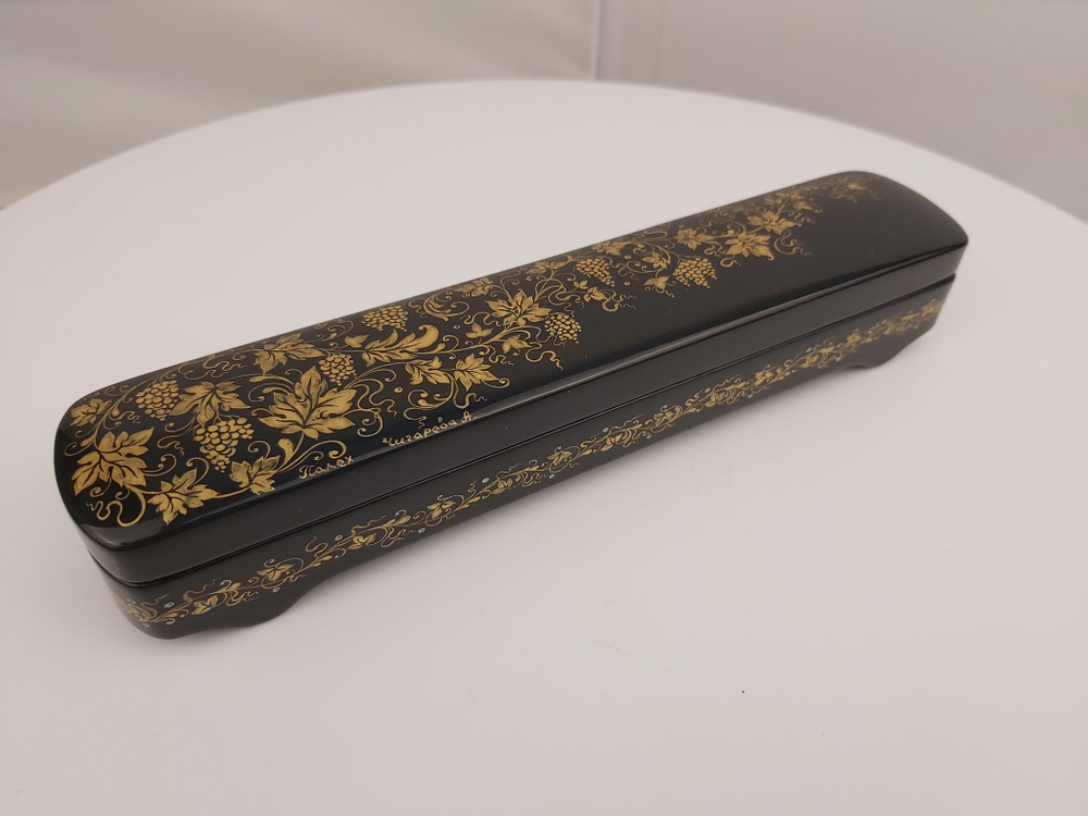 Ручка расписная Паркер в шкатулке "Золотой виноград"