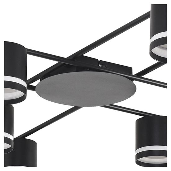 8362/8C COMFI LN 000 черный, металл/акрил Светильник потолочный GX53 LED 8*7W 220V BERTY