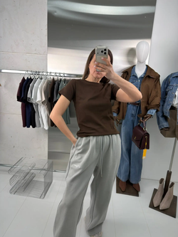 Футболка женская арт. 821 цвет "шоколад"