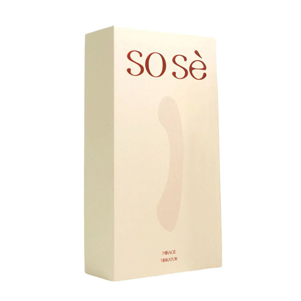 Серый аккумуляторный вибратор 17,8 см для зоны G Sose Mirage MI00105