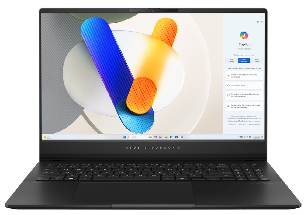 Ноутбук  ASUS Vivobook S 15 OLED S5506MA-MA066W 15.6 ", Core Ultra 5, 16 Гб RAM, 1 Тб SSD, Arc graphics, Черный