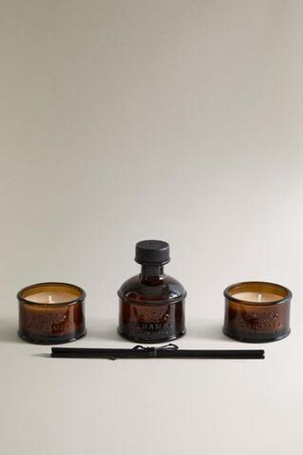 ZARA ПОДАРОЧНЫЙ НАБОР СВЕЧЕЙ С СОЛЕНОЙ КАРАМЕЛЬЮ (НАБОР ИЗ 3 ШТУК)