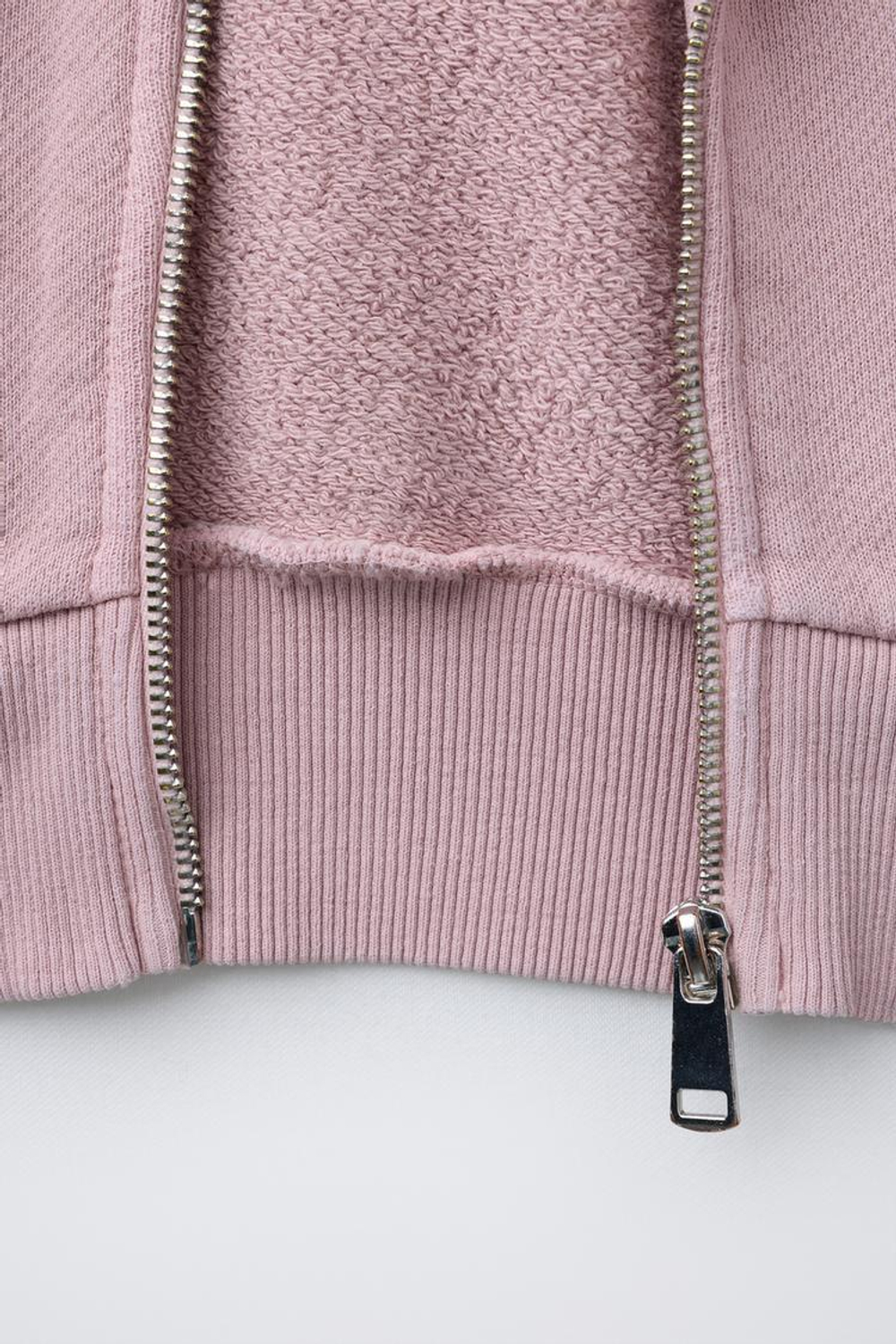 ZARA ТОЛСТОВКА GARMENT DYE, РОЗОВЫЙ