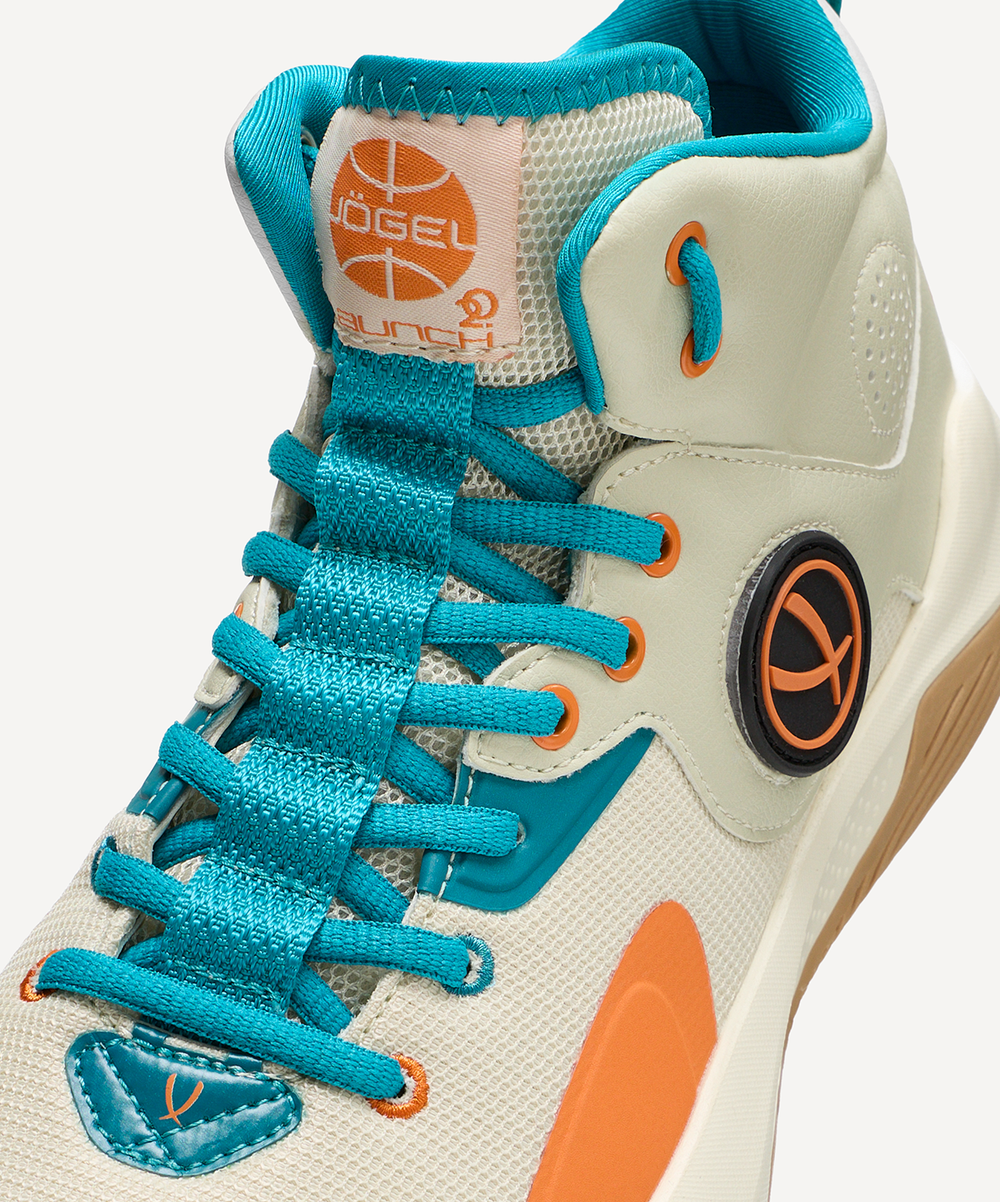 Кроссовки баскетбольные JÖGEL Launch 2.0 MID, бежевый/оранжевый