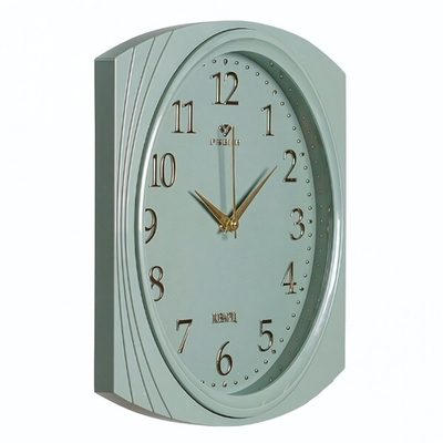 2832-007 Часы настенные прямоугольные 27,5х31,5 см, корпус оливковый "Классика" Рубин