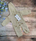 Комбинезон вязаный с капюшоном "АйШах" (штанишки) (Цвет: Синий, Размер: 26)