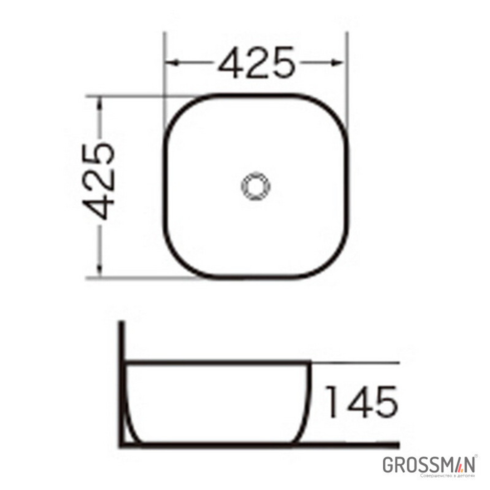 Раковина Grossman GR-3019  (42.5*42,5 см)