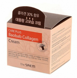 Увлажняющий коллагеновый крем для лица с экстрактом баобаба The Saem Care Plus Baobab Collagen Cream