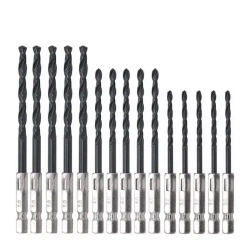Набор сверл по металлу с титановым покрытием, 15 шт