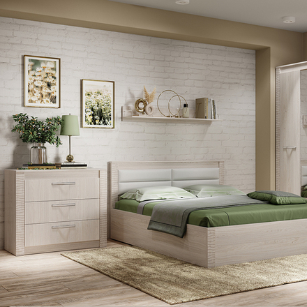 Комод Монако КМ-15 ясень белый