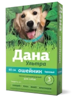 ДАНА УЛЬТРА Ошейник от блох и клещей для собак, 60 см