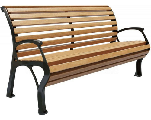 Скамейка чугунная Голландия с подлокотниками