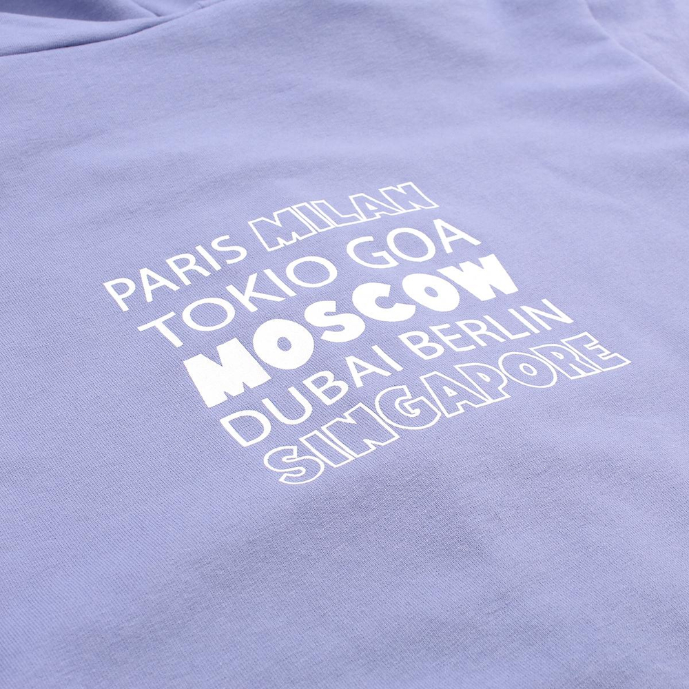 Костюм для девочек футер "Москва-2" р.128, Лавандовый (Ивашка)