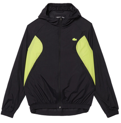 Куртка теннисная Lacoste Sport Collapsible Windbreaker - black/yellow