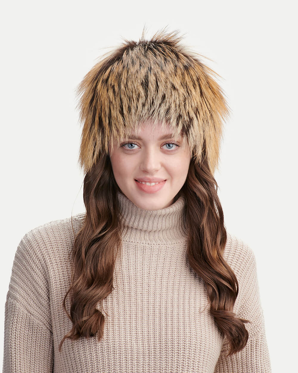Шапка из меха лисы