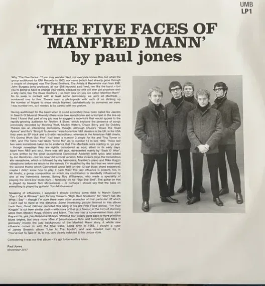 Manfred Mann – The Five Faces Of Manfred Mann - LP