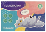 Пластилин "Творческие котики" 18 цветов, со стеком, 360 грамм (ПандаРог)
