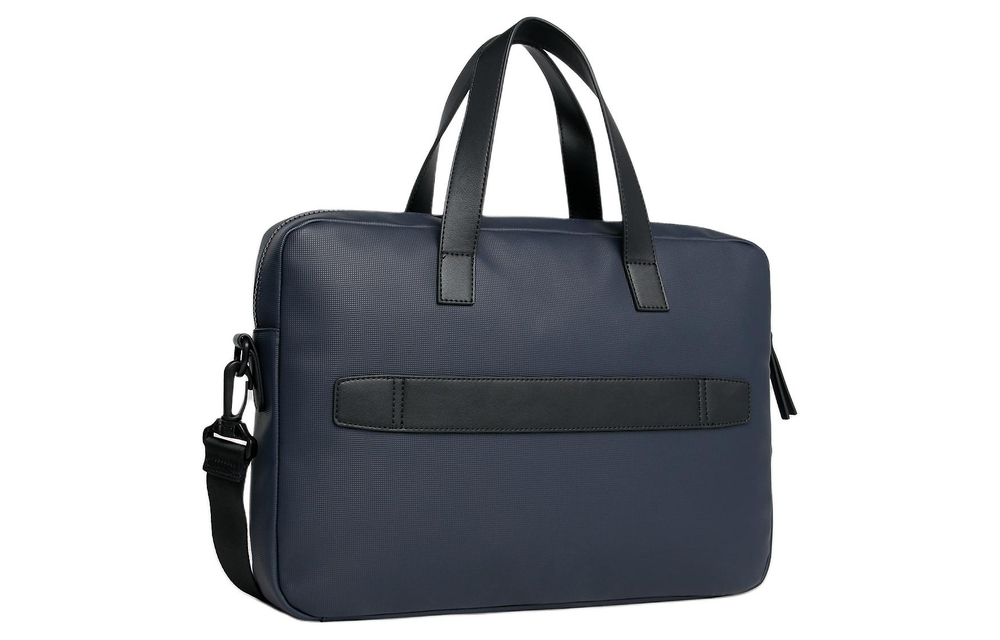 Tommy Hilfiger Polyurethane Shoulder Bag, Crossbody Bag, Handbag, Laptop Bag Regular Men"s Space Blue
