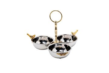 95IM-0099 Менажница "Birds" 3 чаши н/ж сталь d21*17см