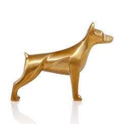 Статуэтка Доберман - фигурка в виде собаки из бронзы