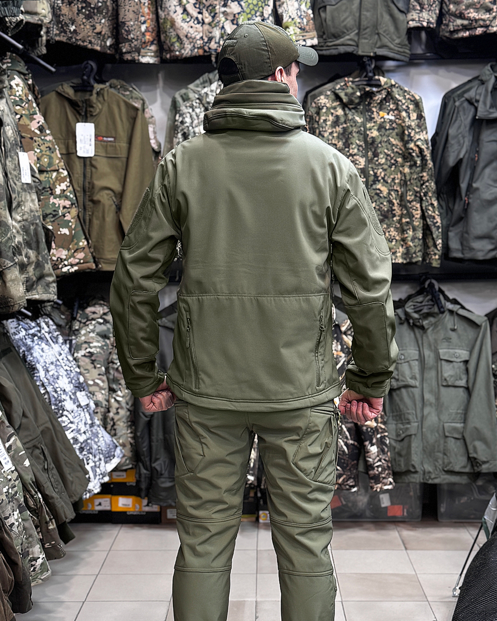 Демисезонный костюм СофтШелл "Олива"