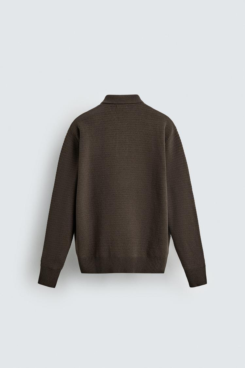 ZARA ПОЛО ИЗ СИНЕЛИ, ТЕМНЫЙ ХАКИ