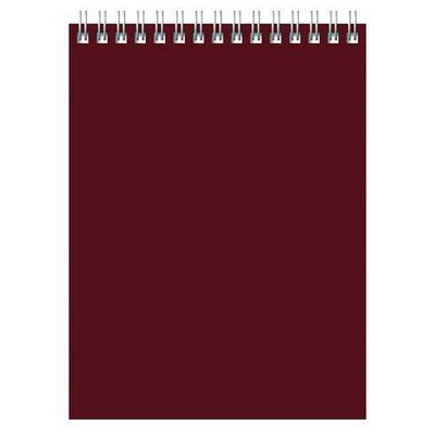 Блокнот А5 60л. клетка на гребне бордо "Для конференций" (BG)