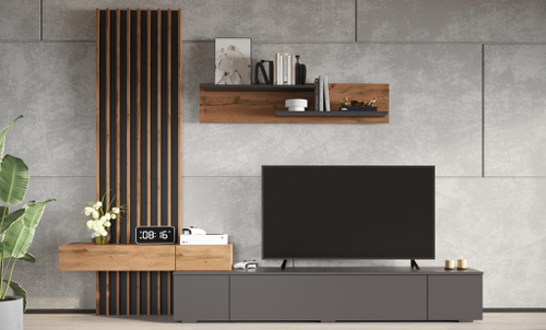 Стенка Риана 2,50 м Вотан/антрацит