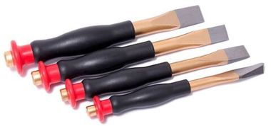 Набор зубил c прорезиненной защитной рукояткой, 4пр.(10х135мм, 13х150мм, 16х160мм, 19х180мм),в пластиковом держателе RockForce##Rock FORCE RF-5049