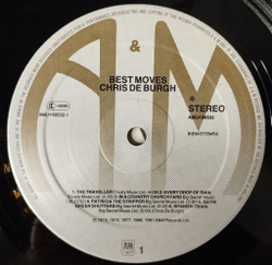 Винтажная виниловая пластинка LP Chris de Burgh Best Moves (Holland 1981)